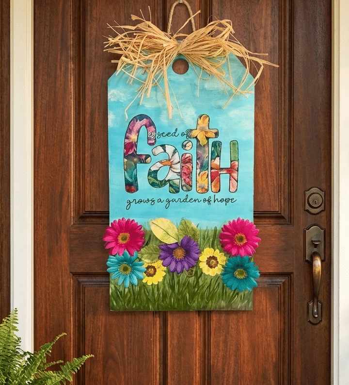 Seed Faith Door Hanger - Cropped