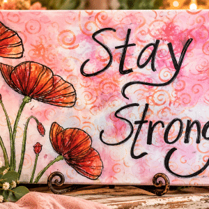 🌺 Strength in Bloom - Original Art Piece